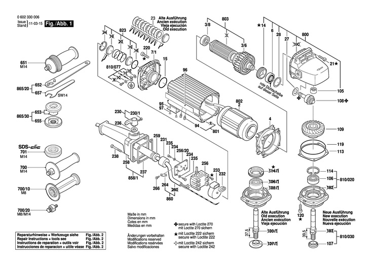 POLIZOR UNGHIULAR HF  (0602330006)   / 135 V /