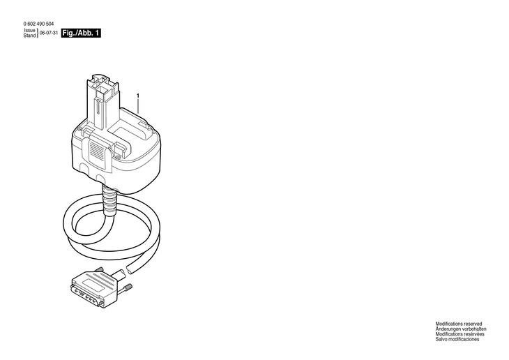 CONDUCTOR DE ADAPTARE  (0602490504)  4 EXACT / 12 V /