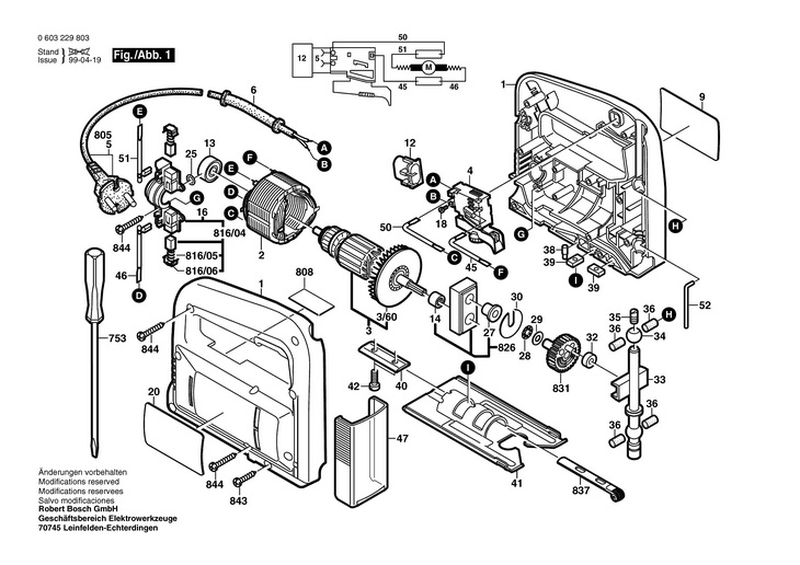 FERASTRAU VERTICAL  (0603229803)  PST 53 AE / 230 V /EU
