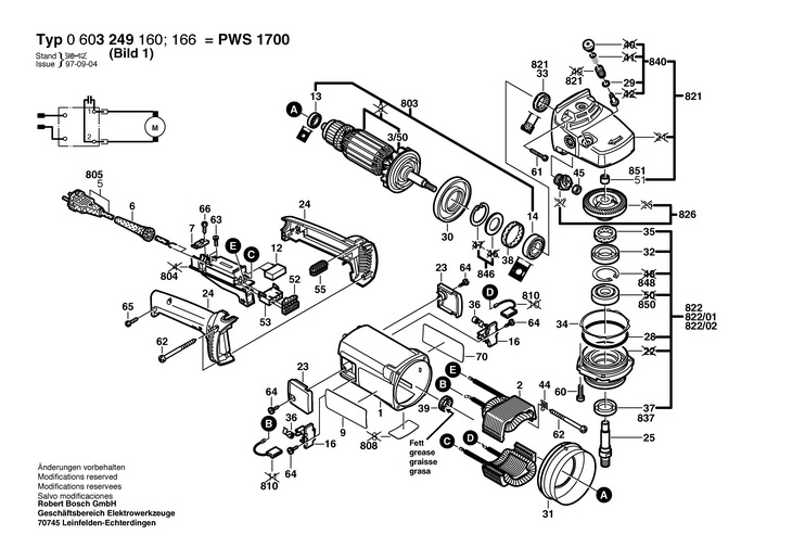 POLIZOR UNGHIULAR HW  (0603249160)  PWS 20230 / 230 V /EU