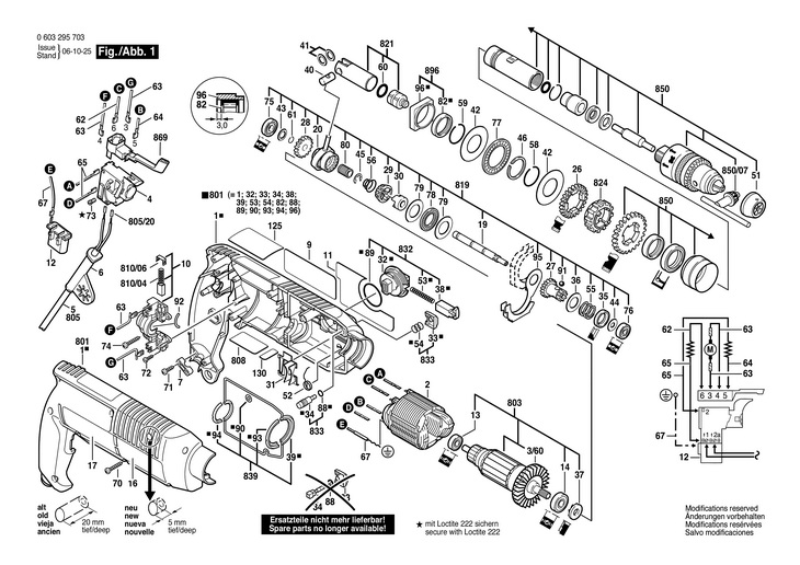 CIOCAN ROTOPERCUTOR HW  (0603295703)  PBH 2R / 230 V /EU