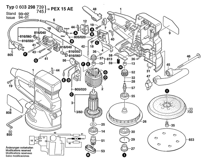 SLEFUITOR CU EXCENTRIC  (0603298739)  PEX 15 AE / 115 V /USA