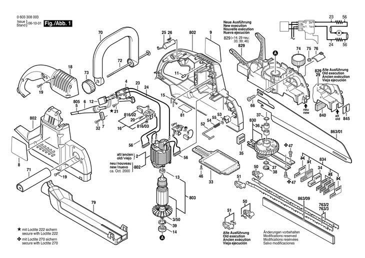 FERASTRAU (SABIE)  0 603 308 003  PFZ 1200 A / 230 V /EU