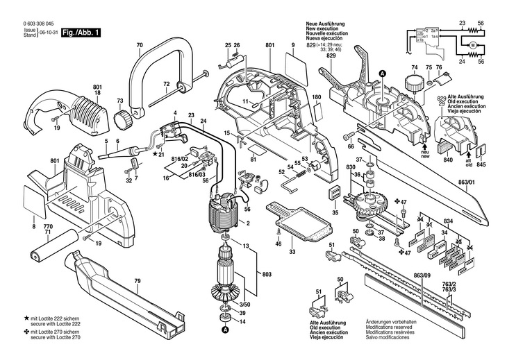 FERASTRAU COADA (DE) VULPE  0 603 308 045  PFZ 1200 A / 115 V /USA