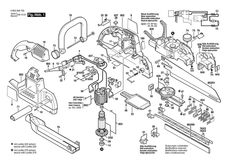 FERASTRAU (SABIE)  0 603 308 703  PFZ 1300 AE / 230 V /EU