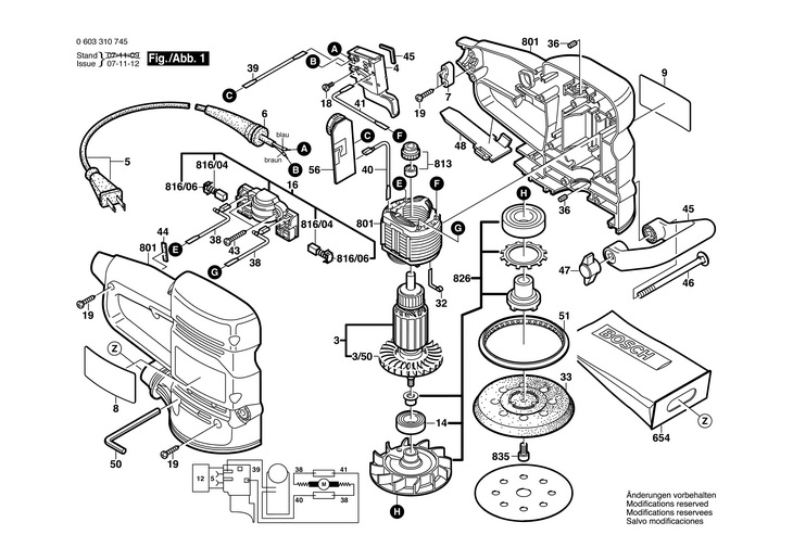 SLEFUITOR CU EXCENTRIC HW  (0603310745)  PEX 12 AE / 115 V /CDN