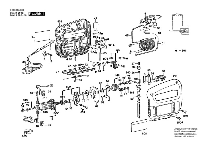 FERASTRAU VERTICAL  (0603335803)  PST 65 PE / 230 V /EU