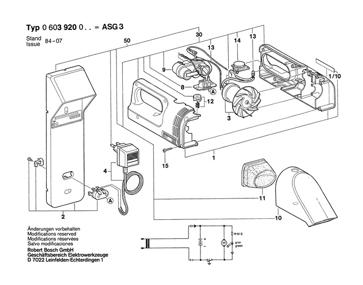 ASPIRATOR CU ACUMULATOR  (0603920003)  ASG 3 / 3.6 V /EU