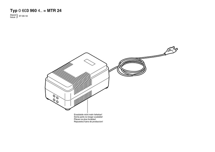 TRANSFORMATOR DE RETEA  (0603960403)  MTR 24 / 220 V /EU