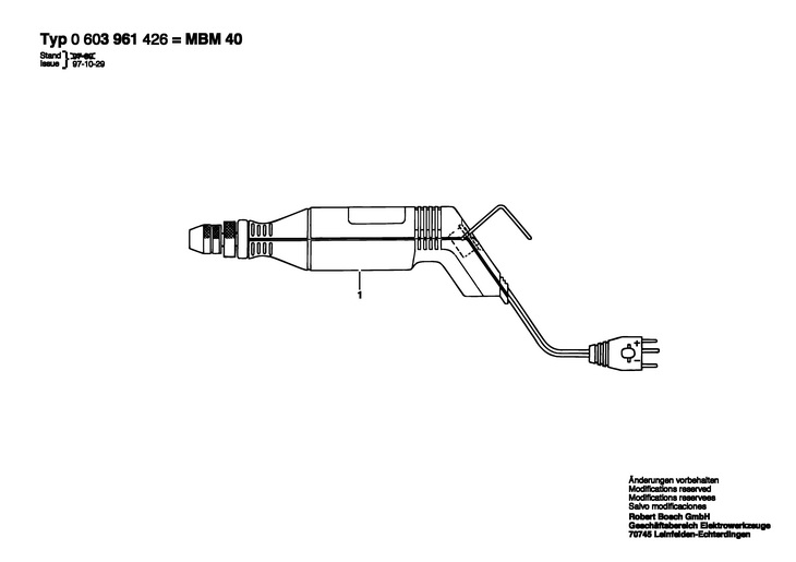 MASINA DE GAURIT  (0603961426)  MBM 40 / 230 V /OEU
