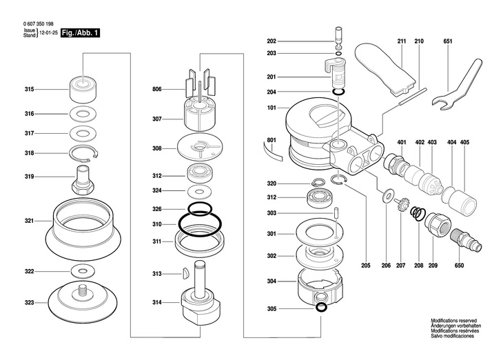 SLEFUITOR CU EXCENTRIC  (0607350198)  DEX 80 / 0 V /
