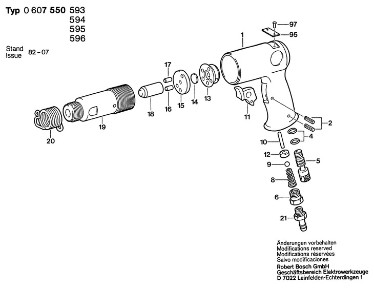 CIOCAN (DALTA PW)  0 607 550 593   / 0 V /