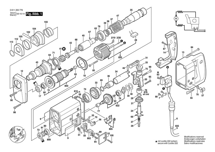 CIOCAN SPIT342 (GW)  0 611 205 776  342 / 220 V /EU