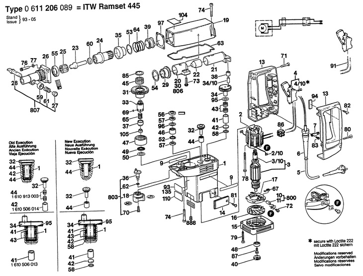 CIOCAN RAMSET445 (GW)  0 611 206 089  445 / 115 V /USA