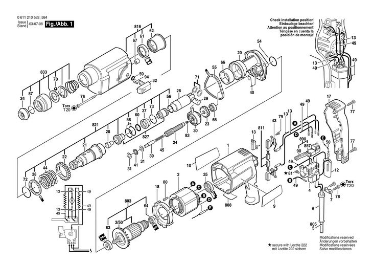 CIOCAN SPIT321 (GW)  0 611 210 583  421 / 220 V /ASI