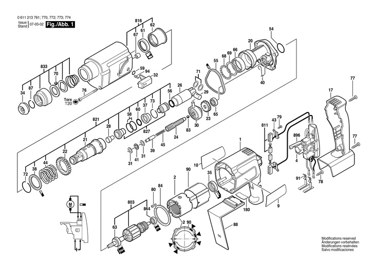 CIOCAN ROTOPERCUTOR CU AC  (0611213761)  324 VE / 24 V /