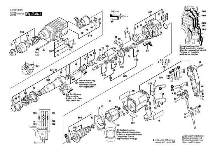 CIOCAN ROTOPERCUTOR GW  (0611218739)  11 218 EVS / 115 V /USA