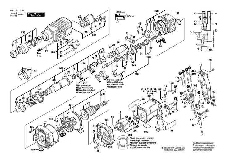 CIOCAN ROTOPERCUTOR GW  (0611221770)  322 A / 230 V /EU