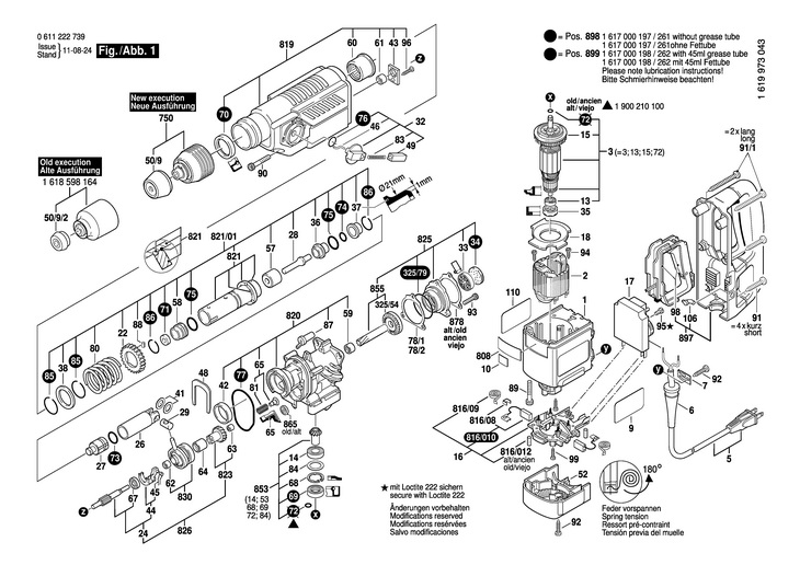 CIOCAN ROTOPERCUTOR  (0611222739)  11 222 EVS / 115 V /USA