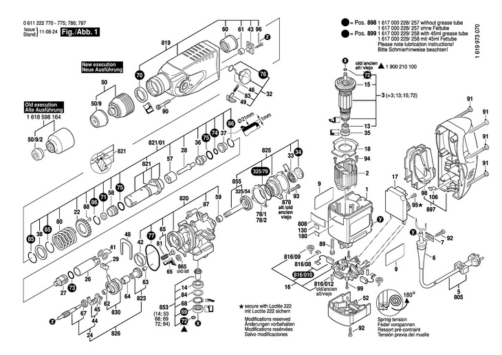 CIOCAN ROTOPERCUTOR  (0611222770)  335 / 230 V /EU