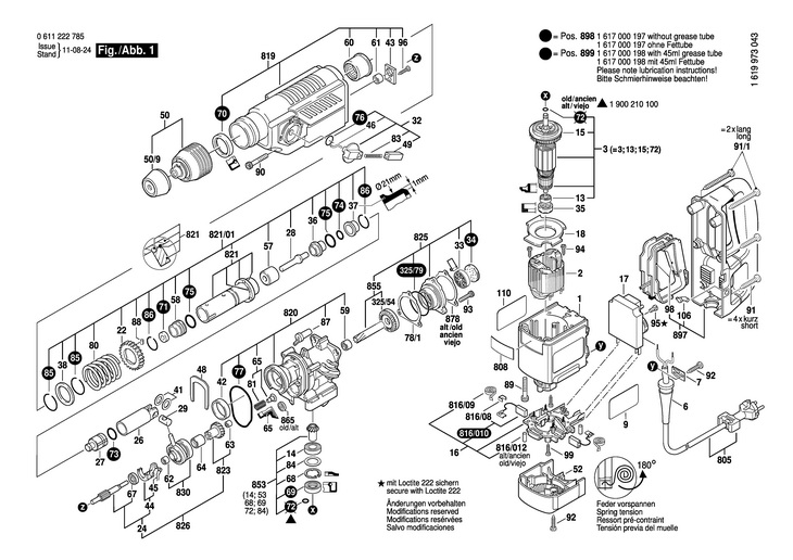 CIOCAN ROTOPERCUTOR  (0611222785)  BHE 430 CE / 230 V /EU