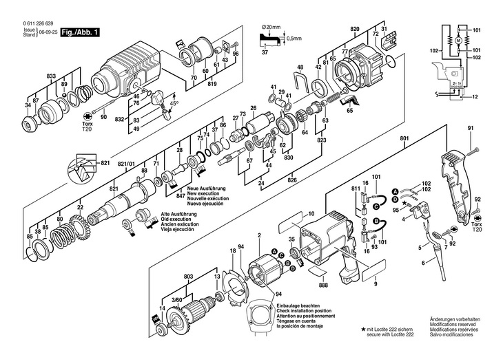 CIOCAN ROTOPERCUTOR GW  (0611226639)  GBH 2 SE / 115 V /USA