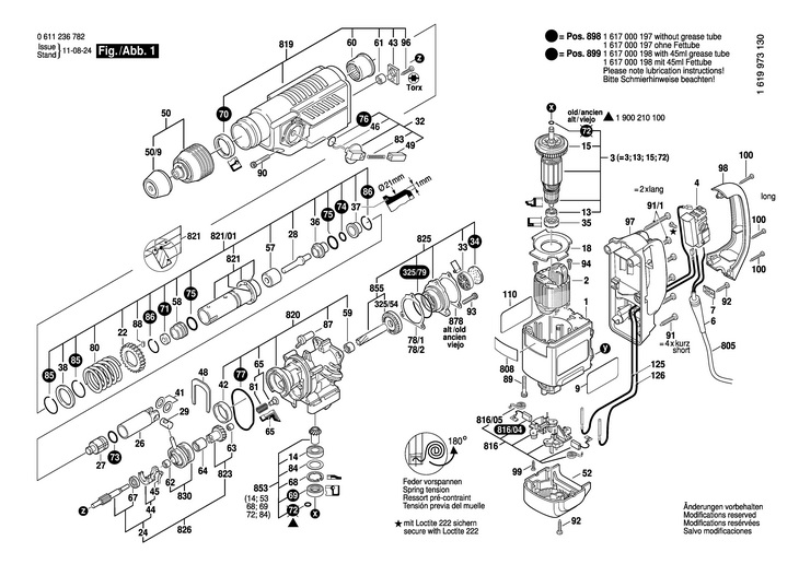 CIOCAN ROTOPERCUTOR  (0611236782)  BBH 430 CCE / 230 V /EU