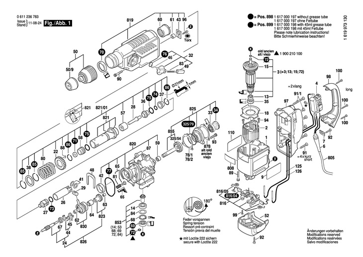 CIOCAN ROTOPERCUTOR  (0611236783)  BHE 430 CE / 230 V /EU