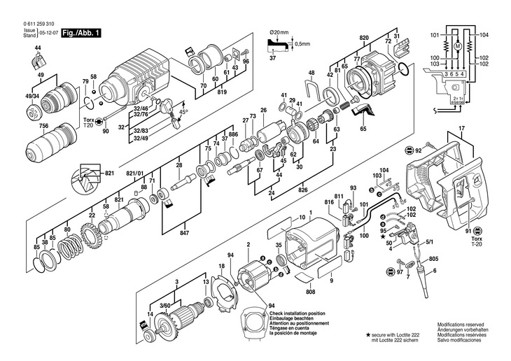 CIOCAN ROTOPERCUTOR  (0611259310)  11224 VSRC / 120 V /USA