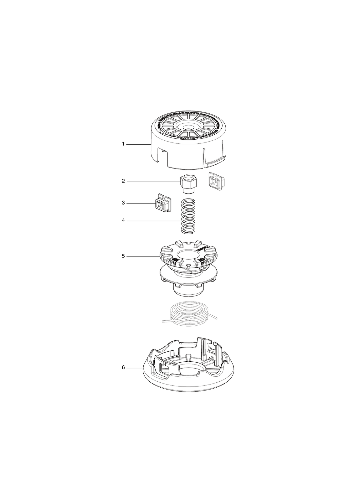 Nylon cutting head assembly MAKITA 123235-7
