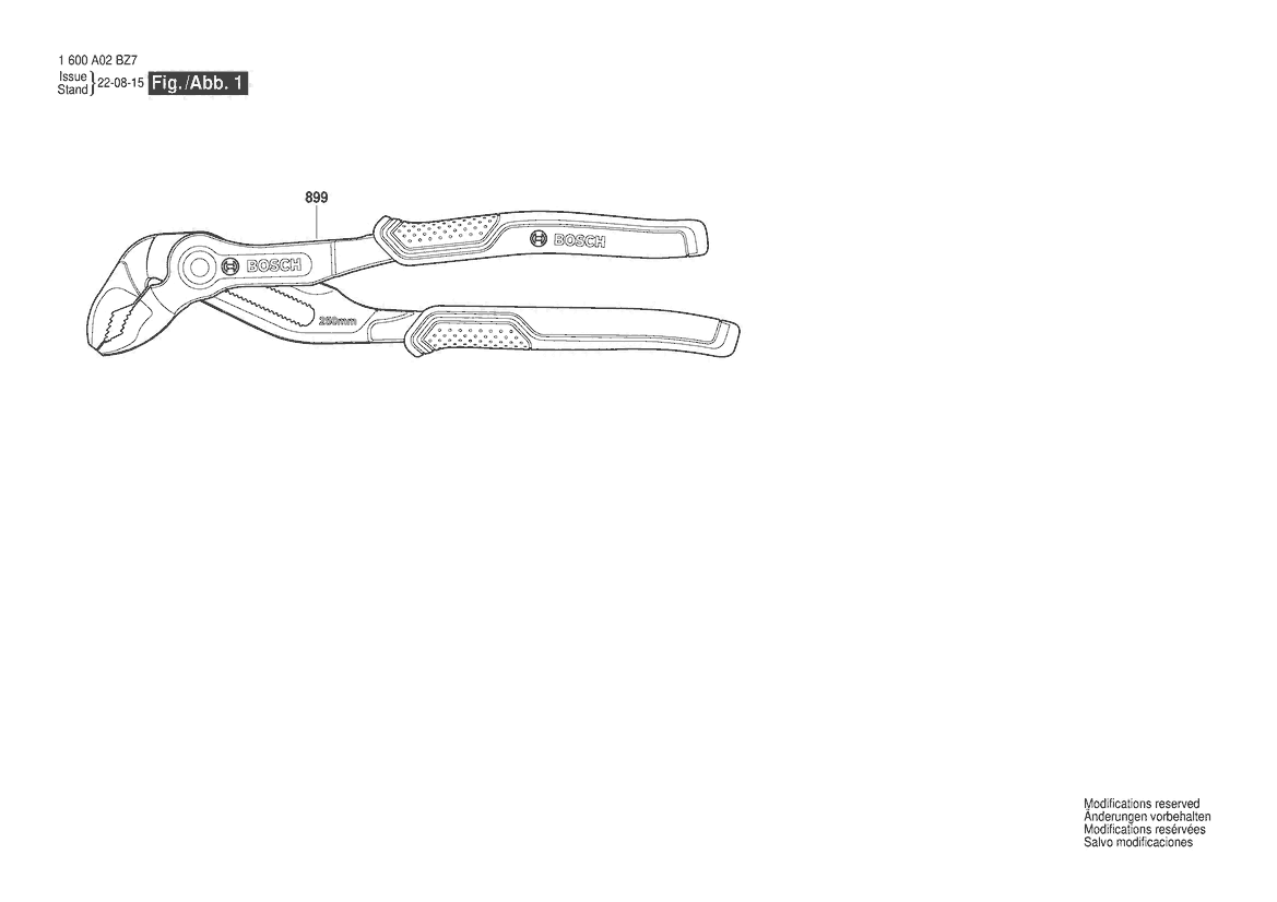 MULTIP. SLIP JOINT PLIERS Water Pump Pliers 250mm EU