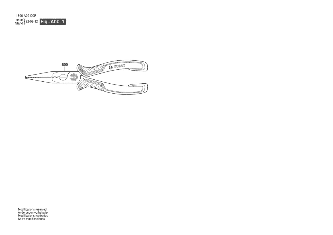 CLESTE CU FALCI PLATE Long-nose Pliers 180