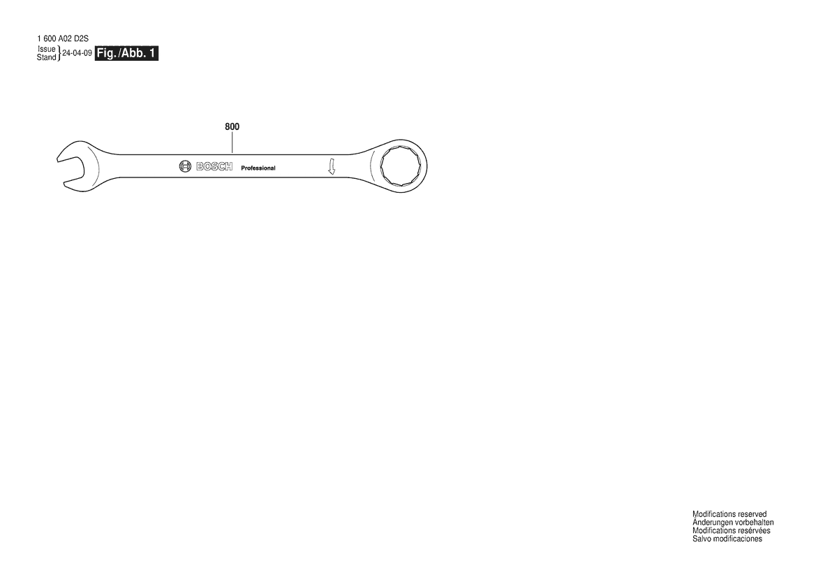 CHEIE FIXA Spanner satin grey 14mm