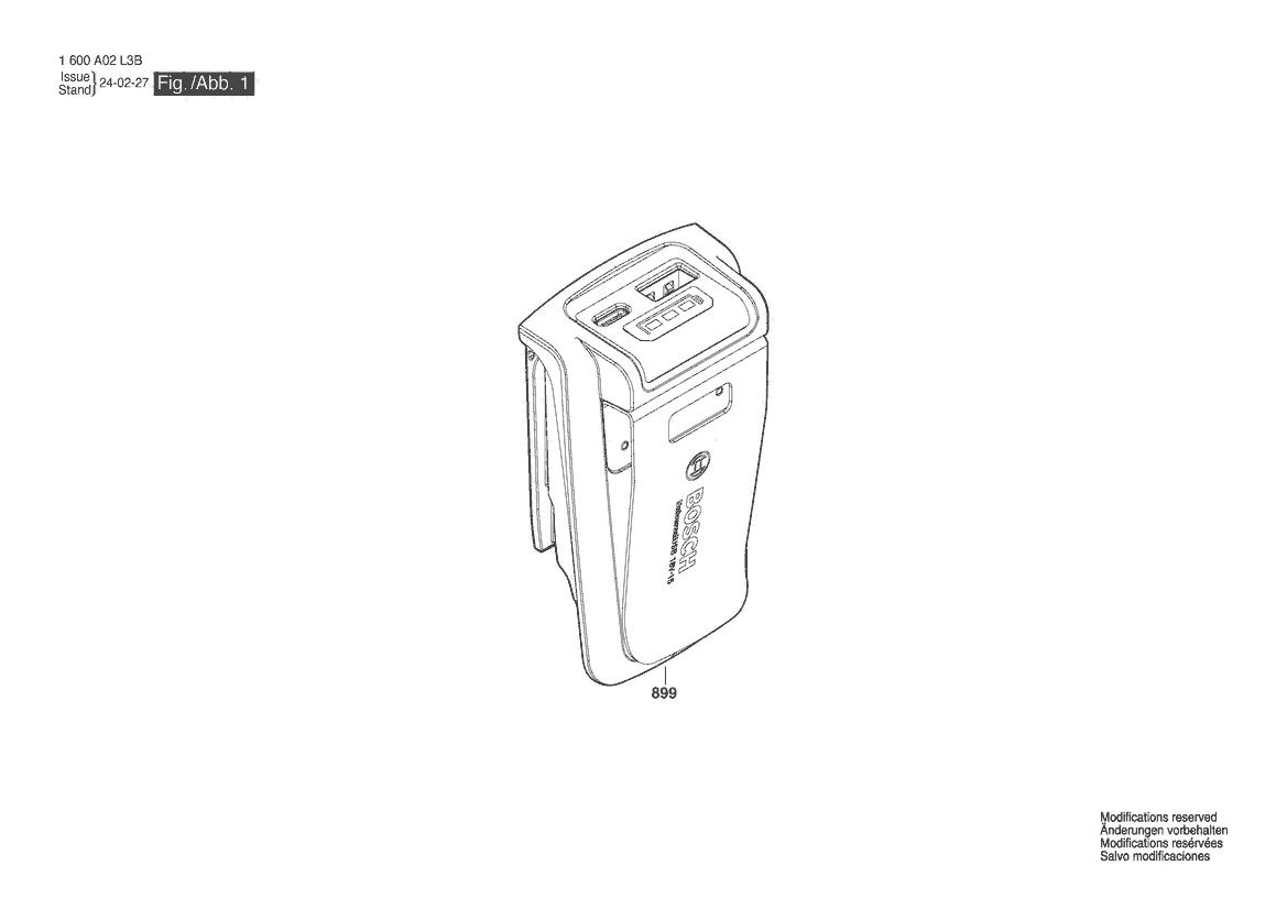 SUPORT BATERIE UniversalUSB 18V-45 UNI