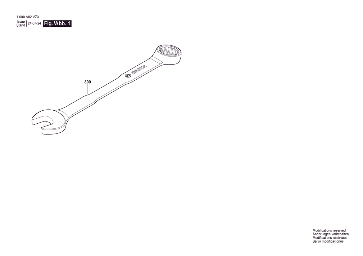 CHEIE DE COMBINARE Combination wrench S UNI