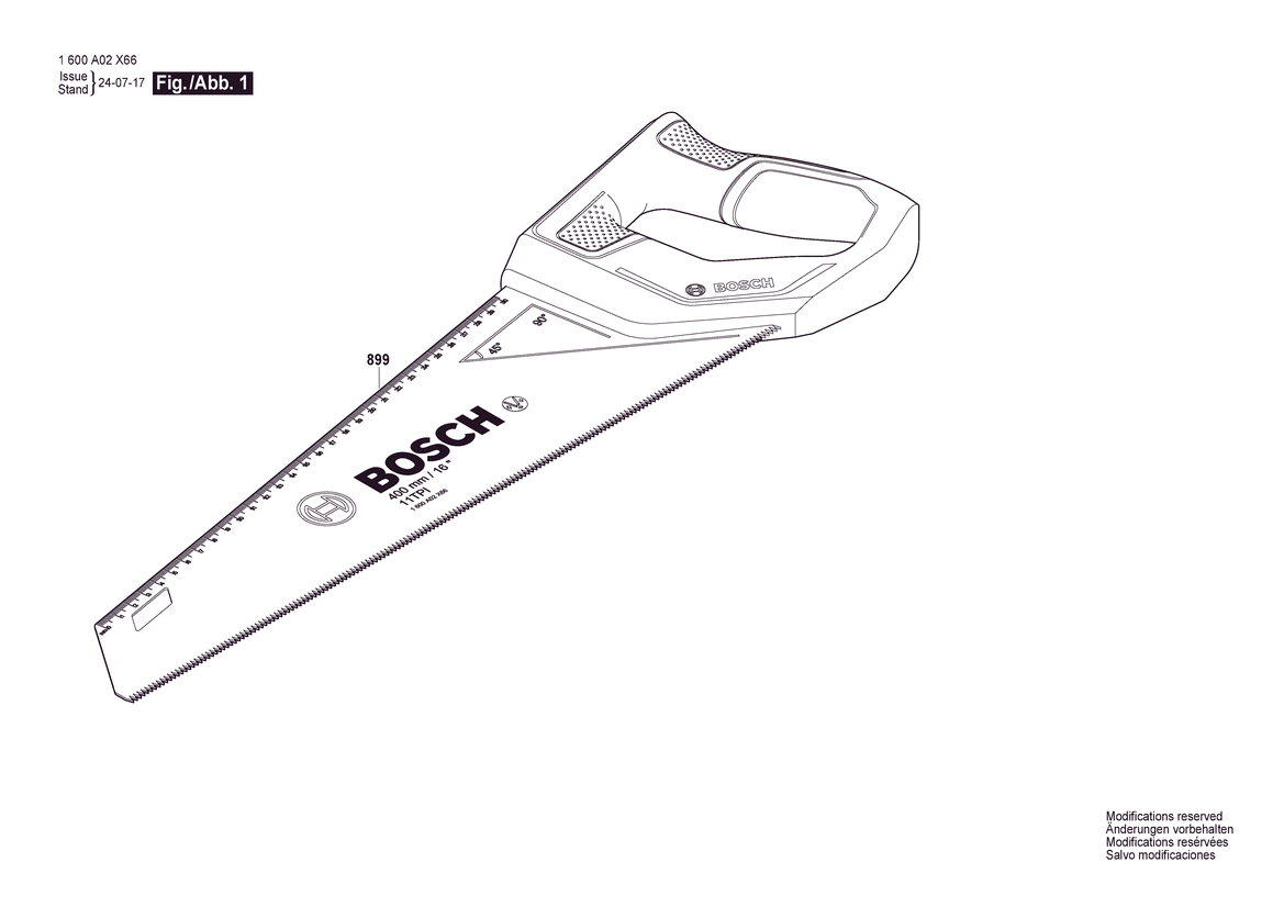 FERASTRAU COADA-DE-VULPE Universal Handsaw 400mm EU