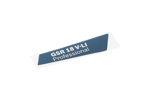 PLACUTA CU EMBLEMA FIRMEI GSR 18 V-LI