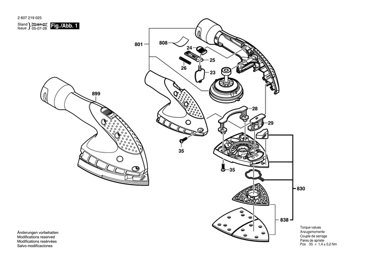 SLEFUITOR CU VIBRATII  (2607219025)   / 0 V /