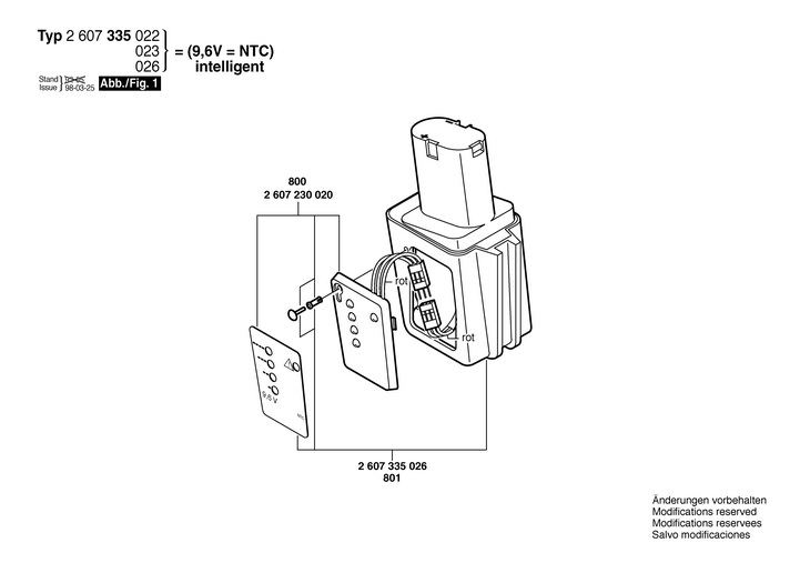 ACUMULATOR  (2607335022)   / 9.6 V /