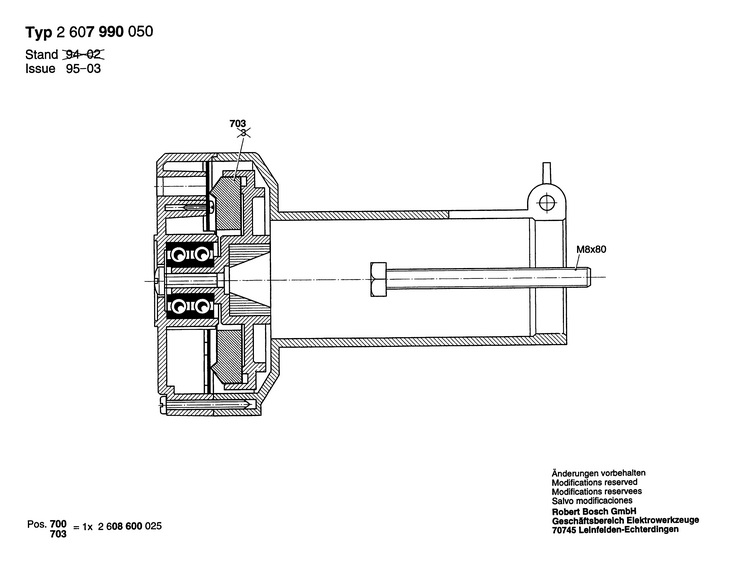 ASCUTITOARE BURGHIE HF  (2607990050)  S 41 / 0 V /