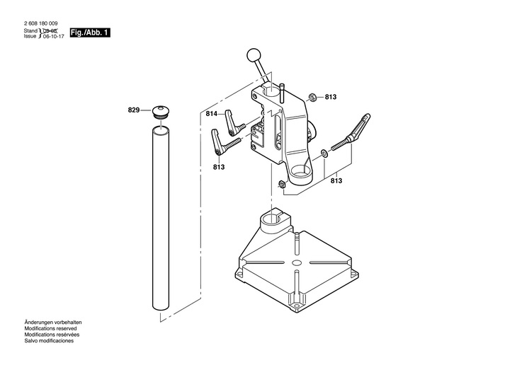 SUPORT DE GAURIT  (2608180009)  DP 500 / 0 V /