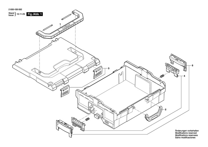 CUTIE DE TRANSPORT  (2608438692)  LBox / 0 V /