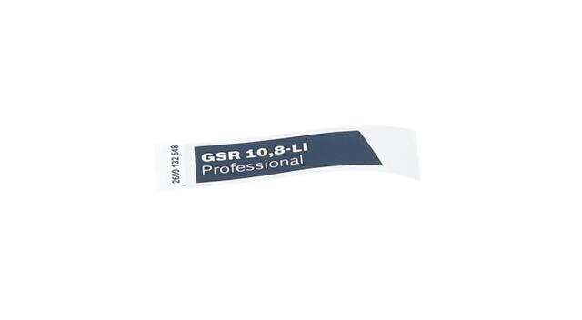 PLACUTA CU EMBLEMA FIRMEI GSR 10,8-LI