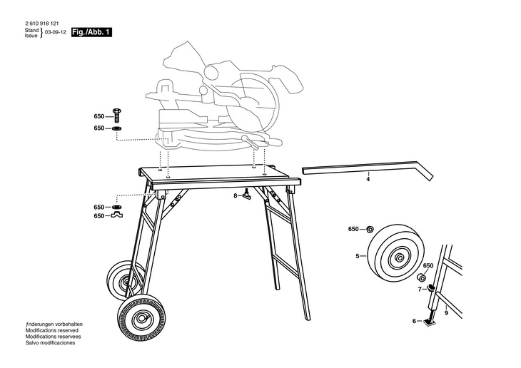Stativ  (2610918121)  MS1220 / 0 V /