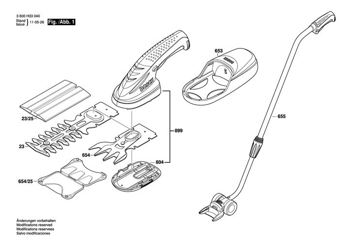 FOARFECE TAIAT IARBA ACU  (3600H33040)  ISIO / 3.6 V /AUS