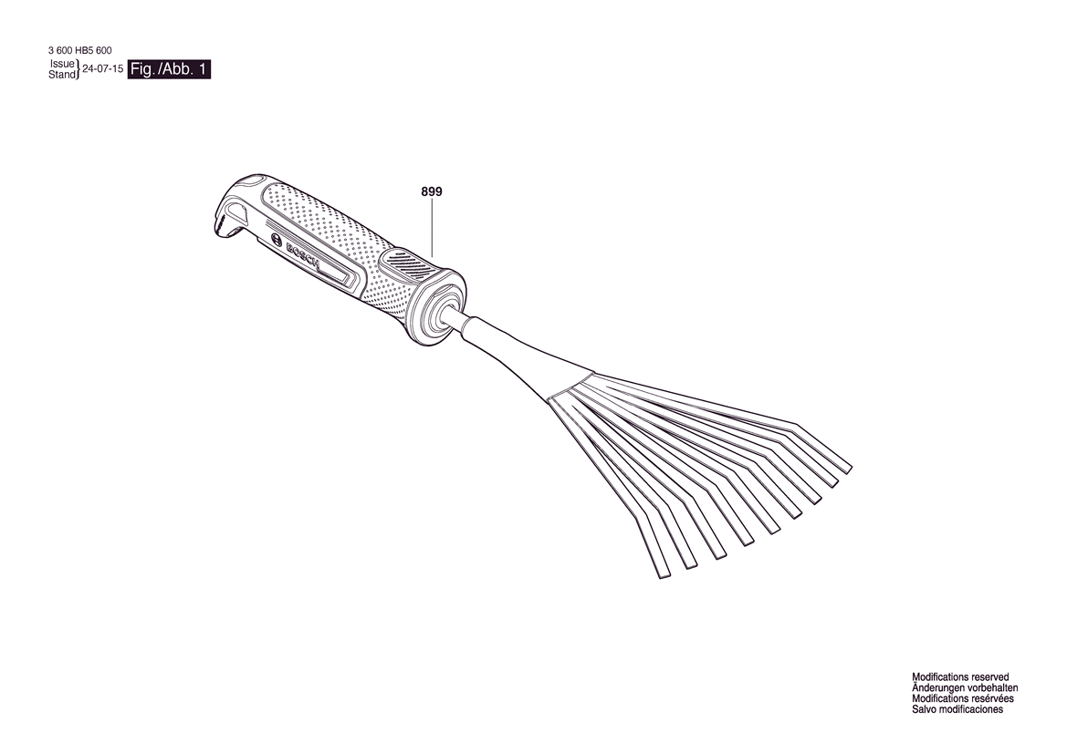 UNEALTA DE MANA -Garden Hand Rake S UNI