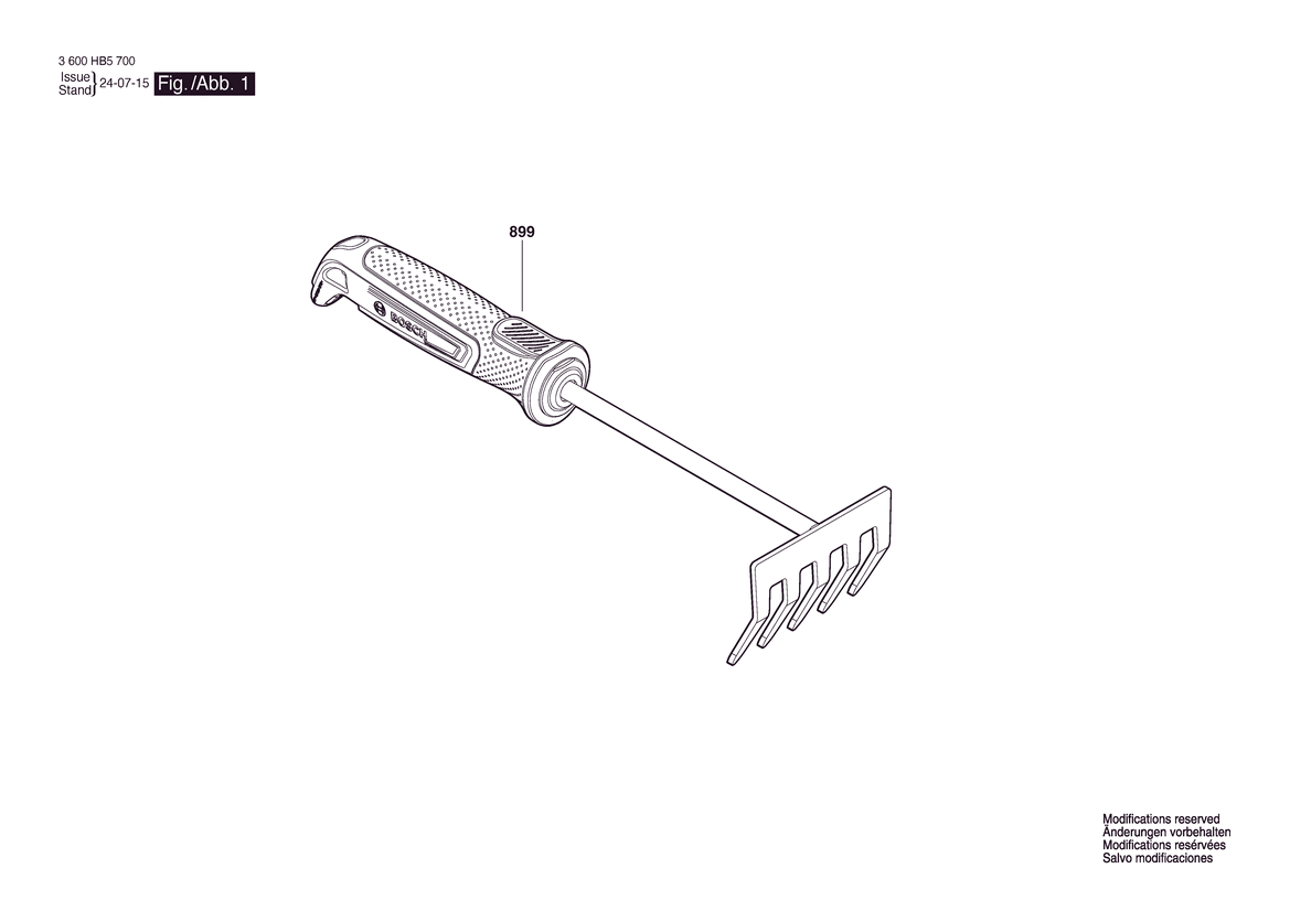 UNEALTA DE MANA -Hand Rake S UNI