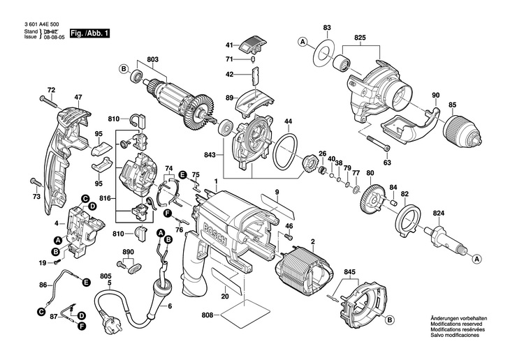 MASINA DE GAURIT PERCUTIE  (3601A4E500)  GSB 16 RE / 230 V /EU