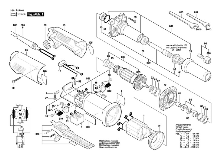 POLIZOR DREPT  (3601B25000)  GGS 28 / 230 V /EU