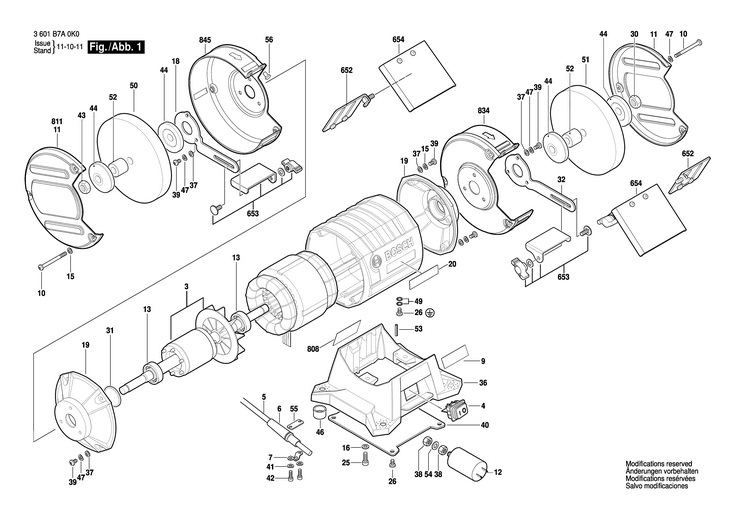 SUPORT DE SLEFUIT  (3601B7A0K0)  GBG 6 / 230 V /ASI